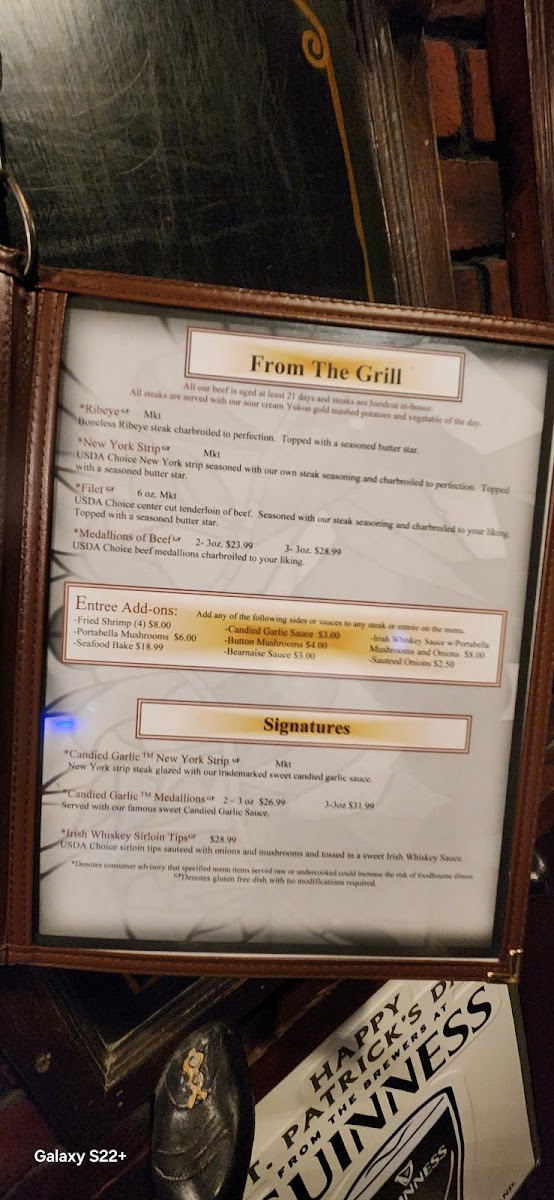 Menu Houligans Steak & Seafood Pub-8