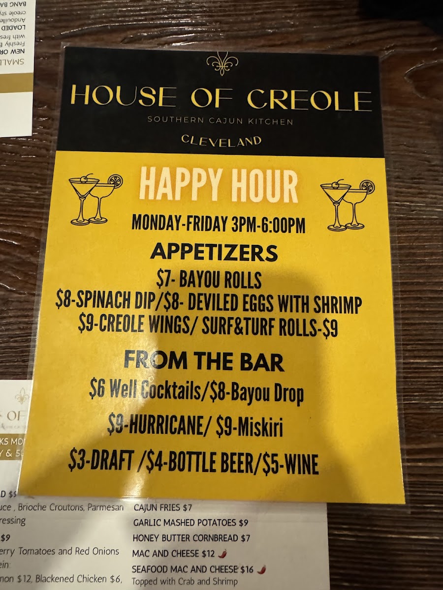 Menu House Of Creole Cleveland-10