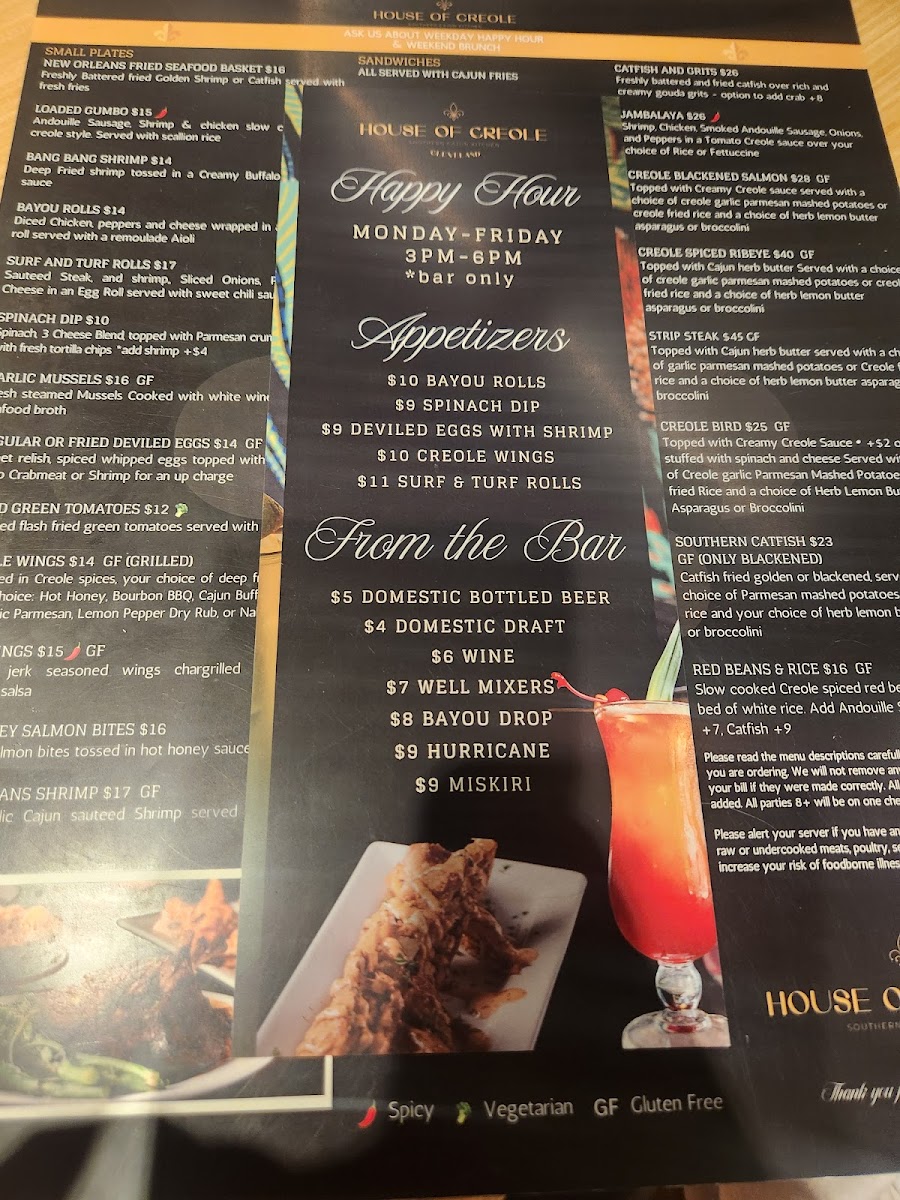 Menu House Of Creole Cleveland-3