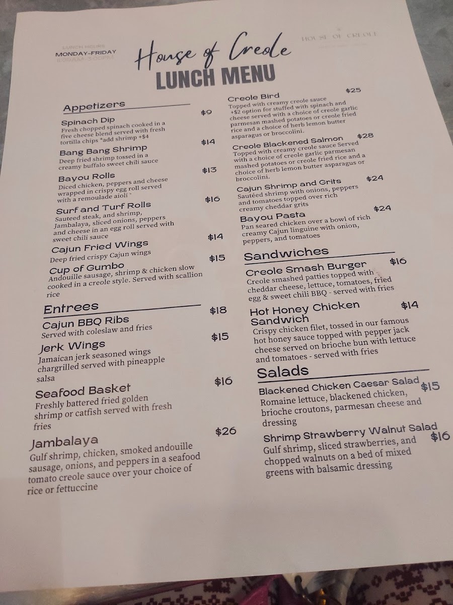 Menu House Of Creole Cleveland-4