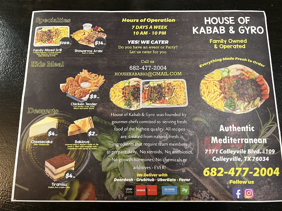 Menu House Of Kabob And Gyro-2