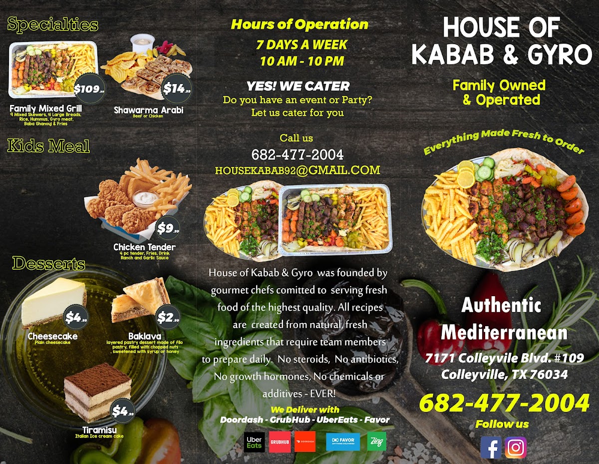Menu House Of Kabob And Gyro-6