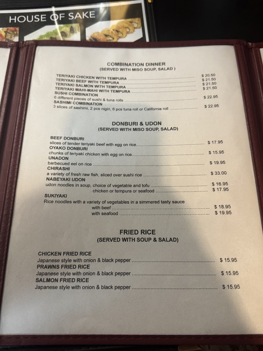 Menu House Of Sake-3