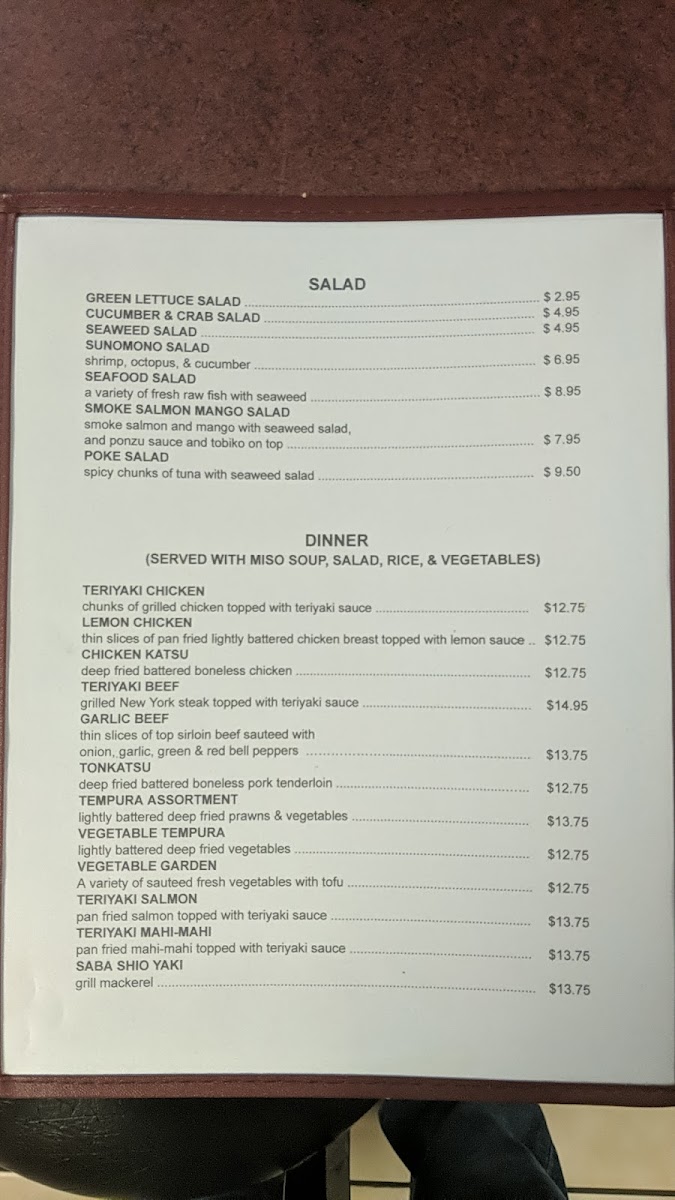 Menu House Of Sake-8