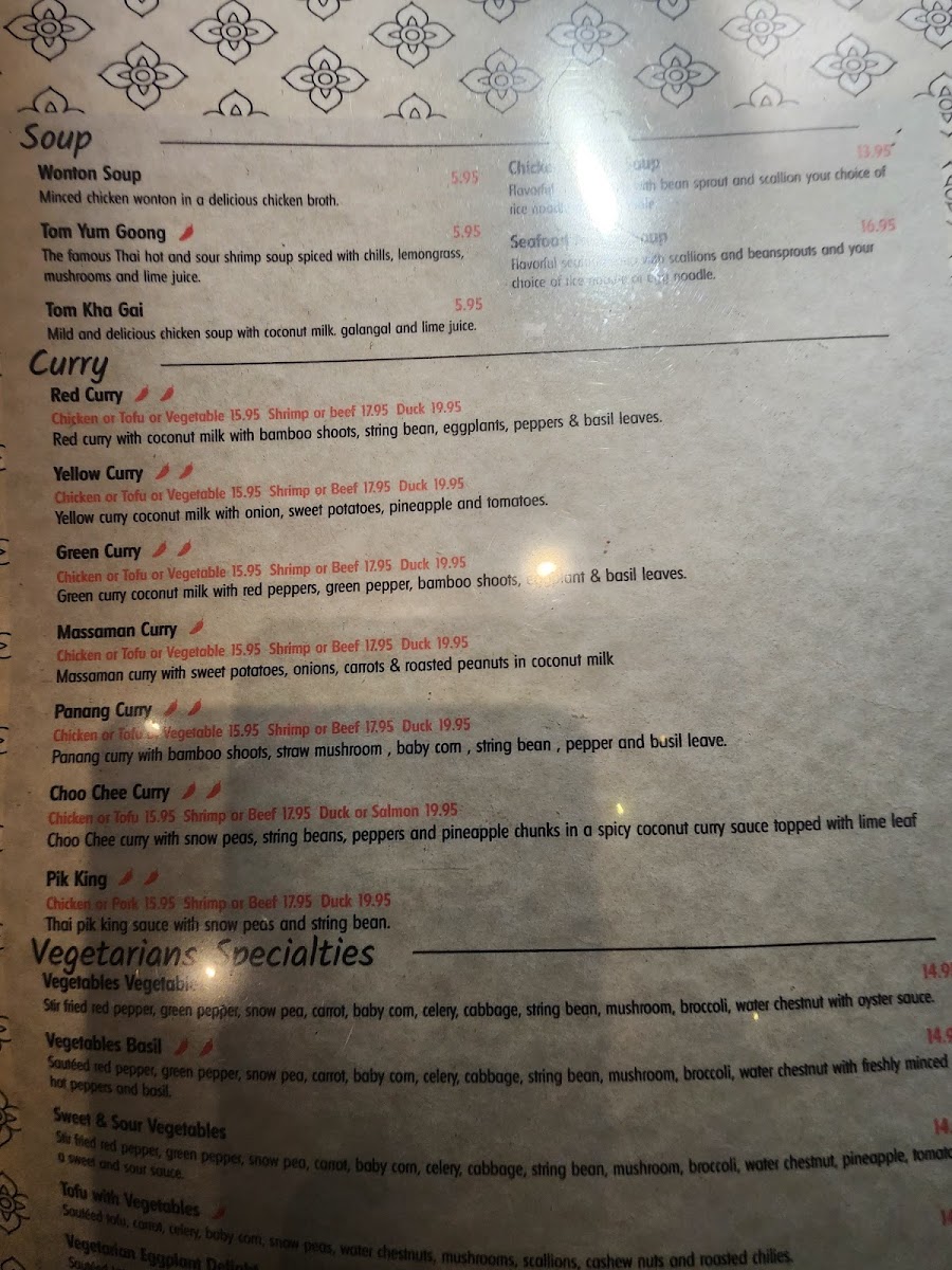 Menu House Of Siam-2
