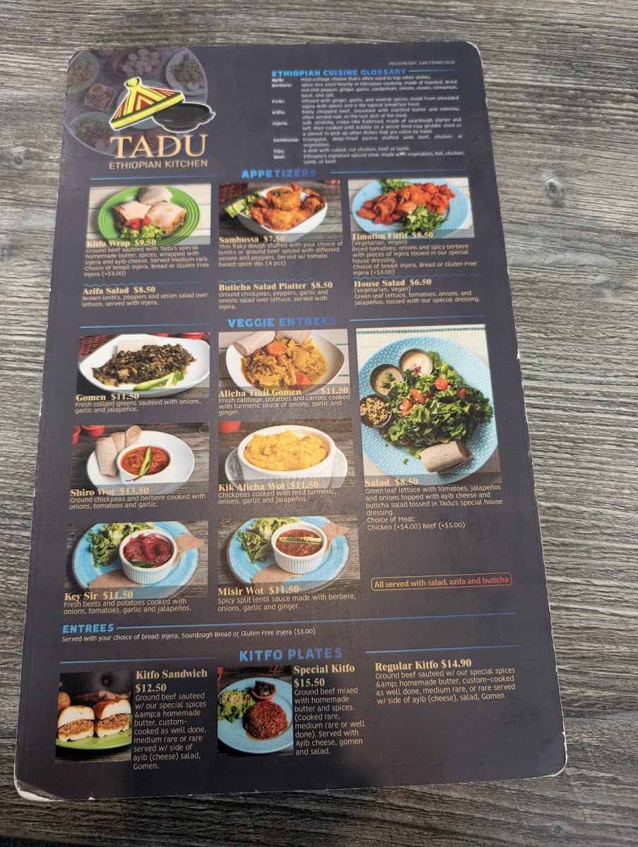 Menu House Of Tadu Ethiopian Kitchen-9