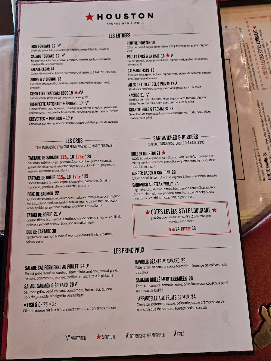 Menu Houston Avenue Bar & Grill-1