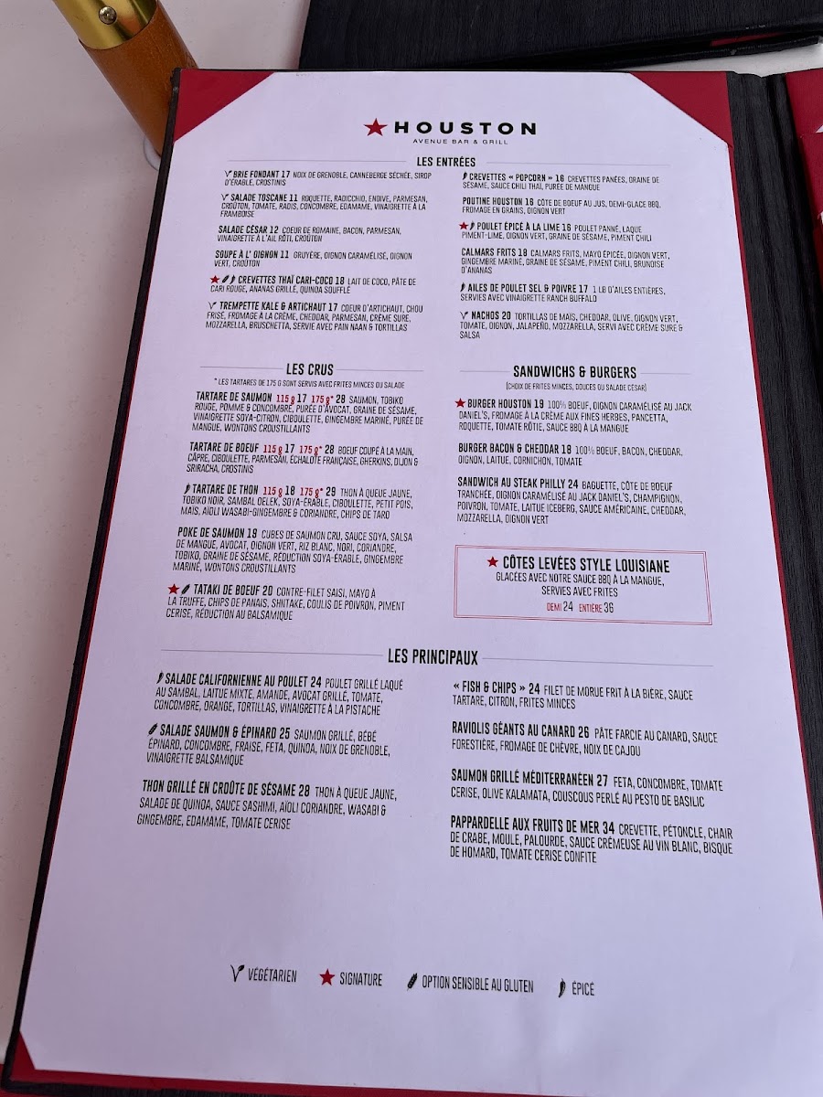 Menu Houston Avenue Bar & Grill-2
