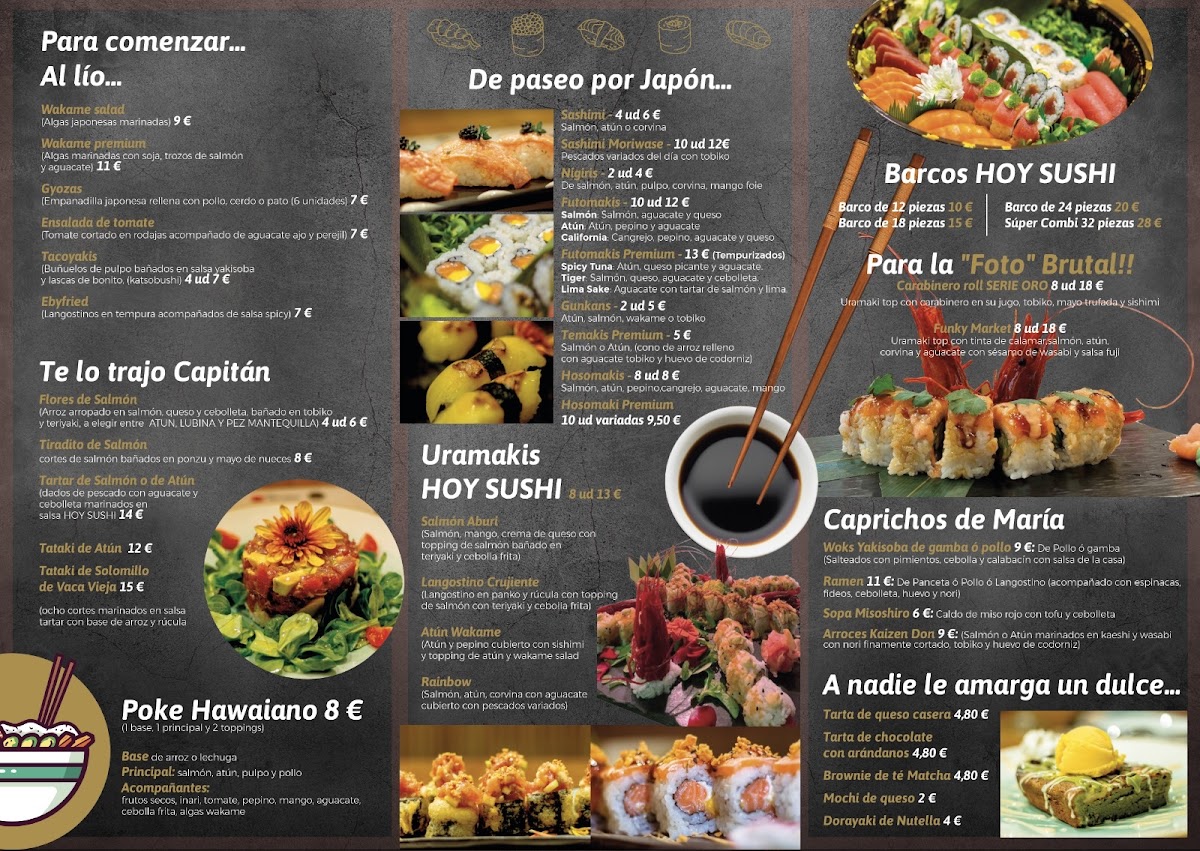 Menu Hoy Sushi Restaurante - Serie Oro-3