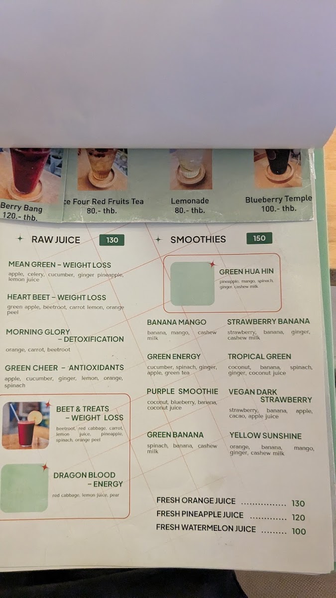 Menu Hua Hin Vegan Cafe & Wine-10