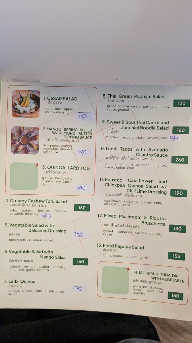 Menu Hua Hin Vegan Cafe & Wine-2