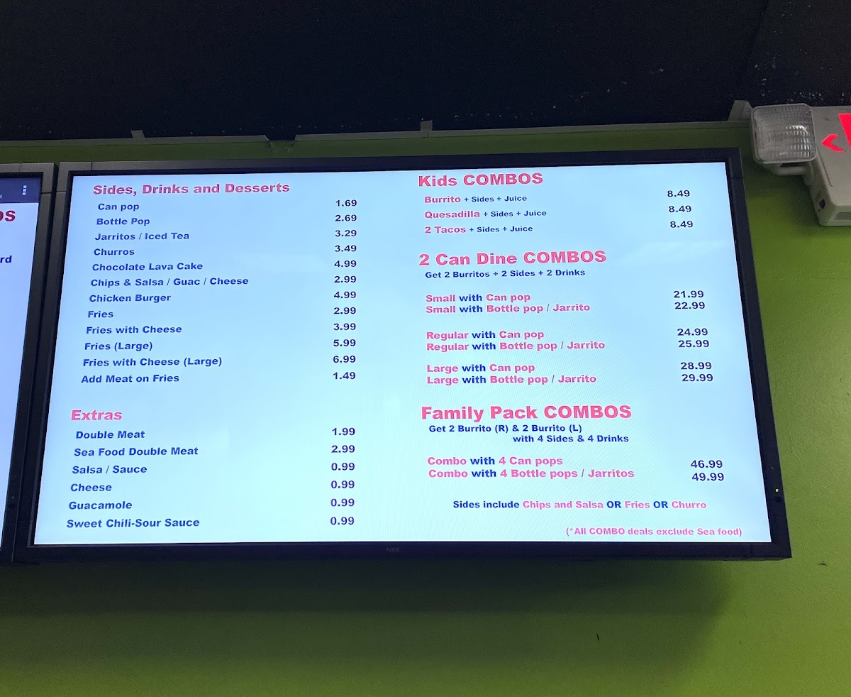 Menu Hub Burritos, Freak Shake & Paletta ( Ice Cream & Milkshakes)-1