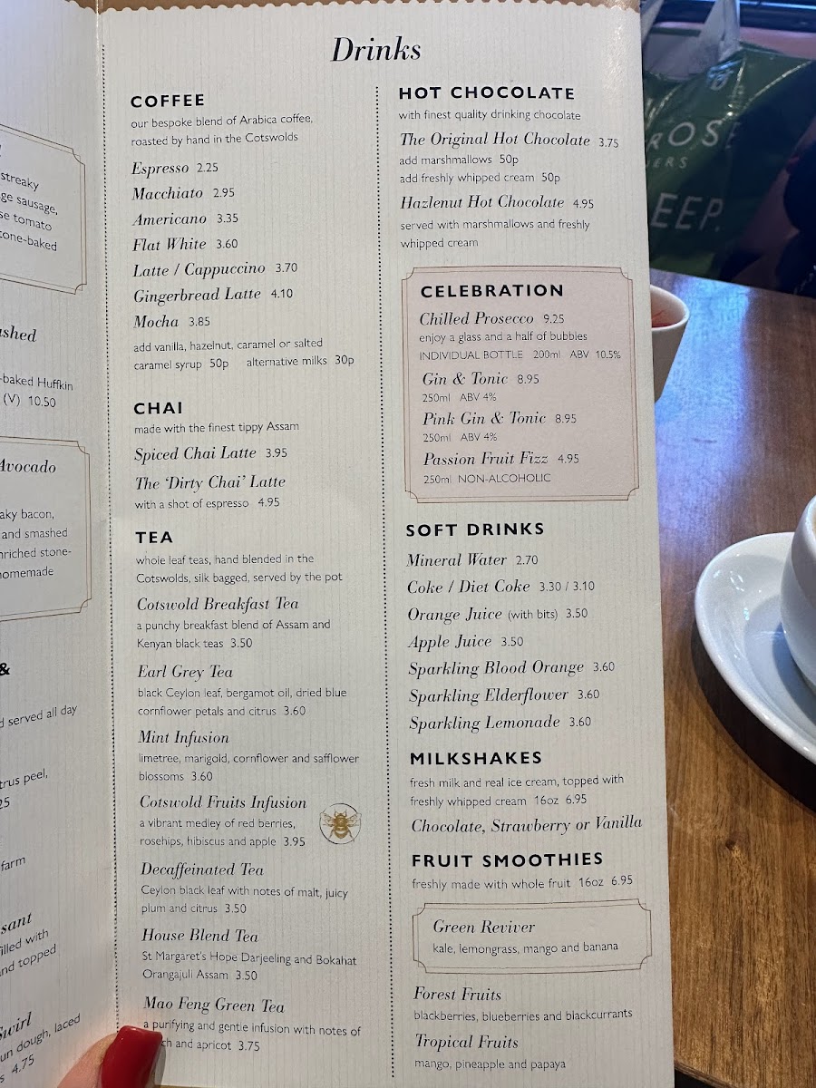 Menu Huffkins Oxford Street (Huffkins At John Lewis & Partners)-10
