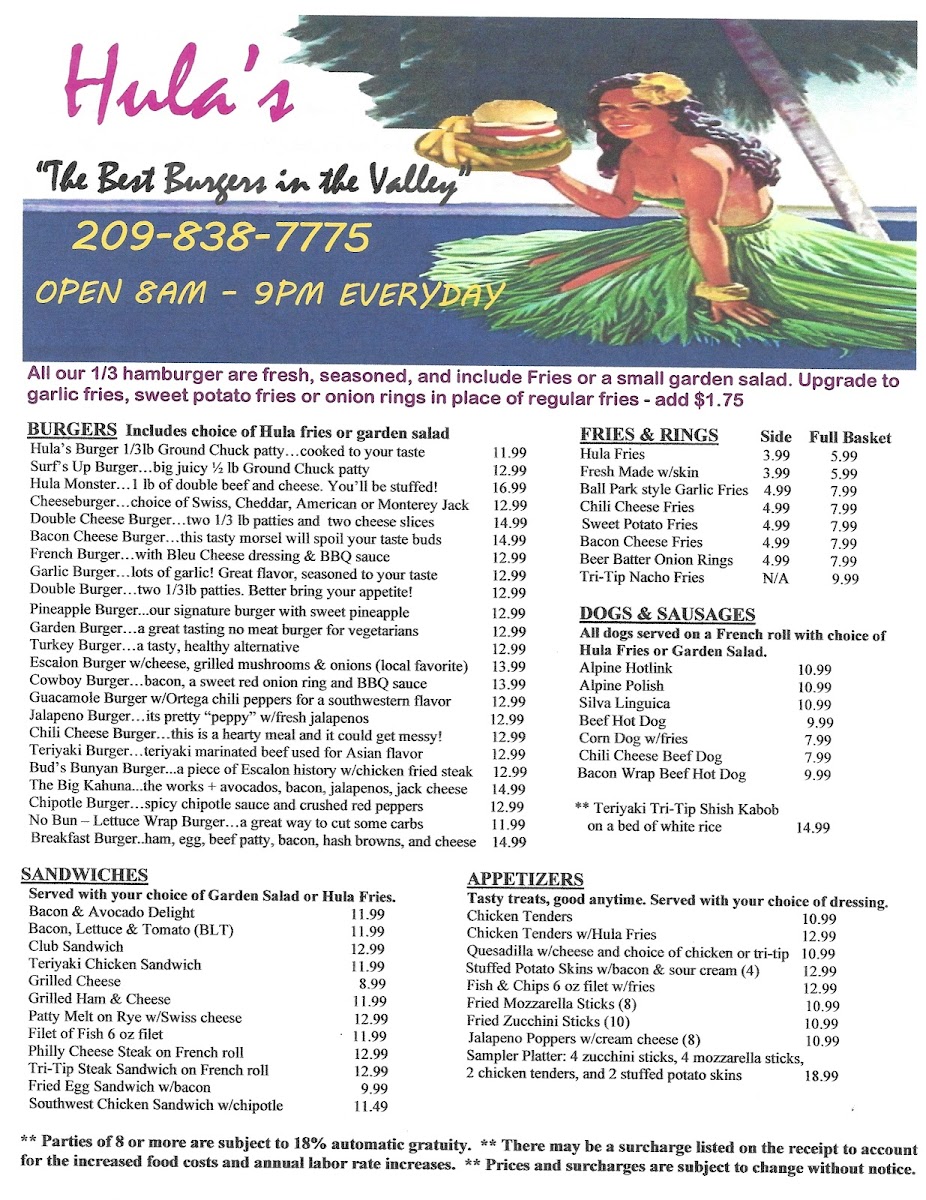 Menu Hula's-1