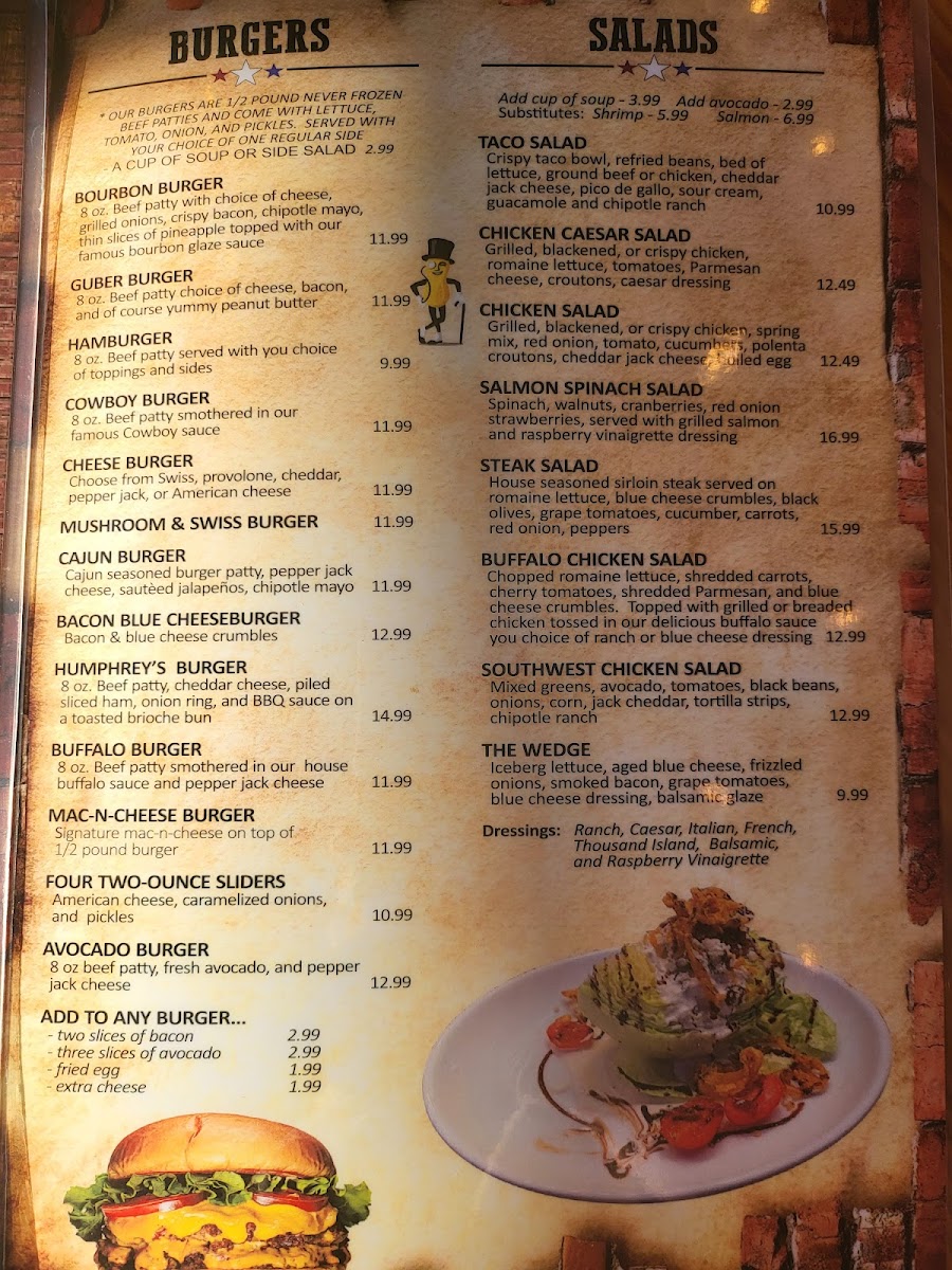 Menu Humphreys Bar & Grill-4