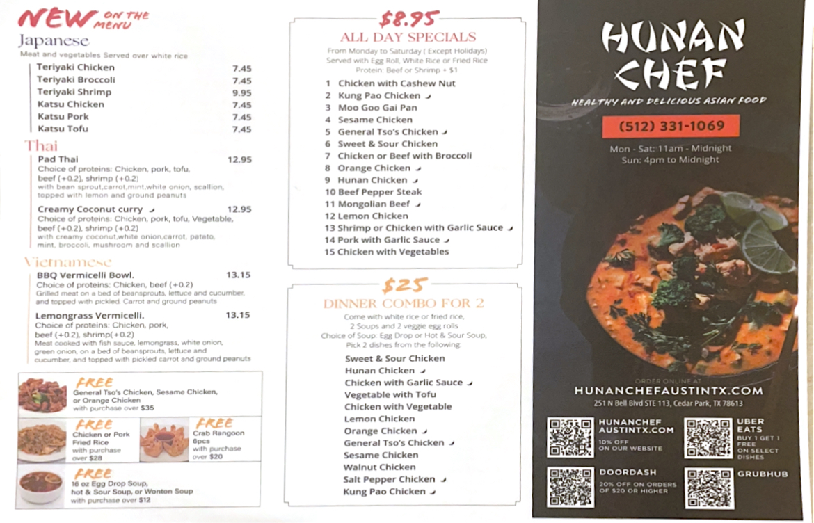 Menu Hunan Chef-3