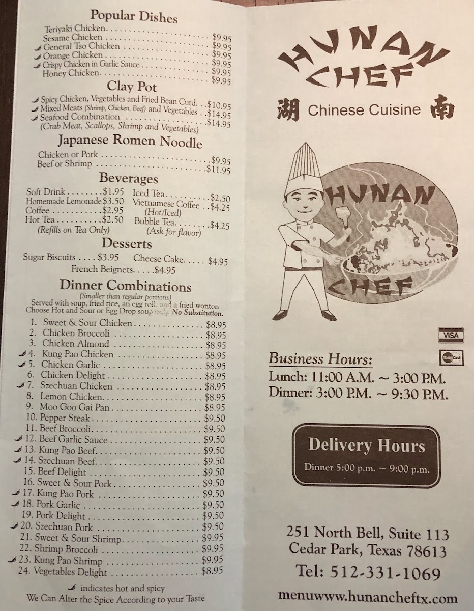 Menu Hunan Chef-8