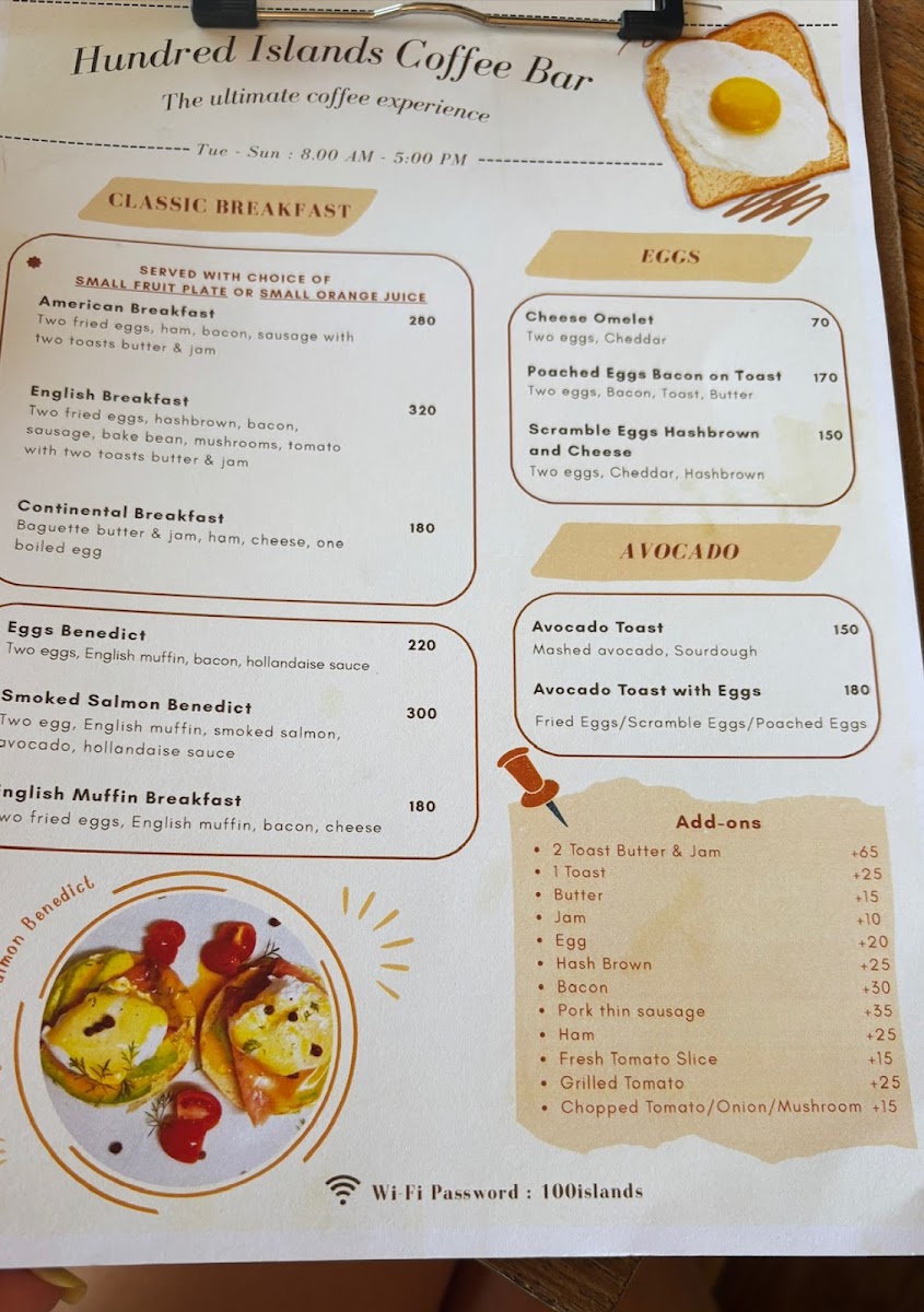 Menu Hundred Islands Coffee Bar-10