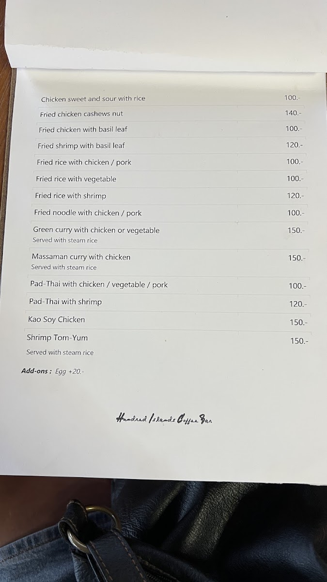 Menu Hundred Islands Coffee Bar-4