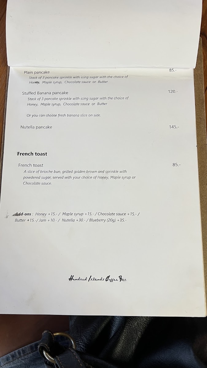 Menu Hundred Islands Coffee Bar-5