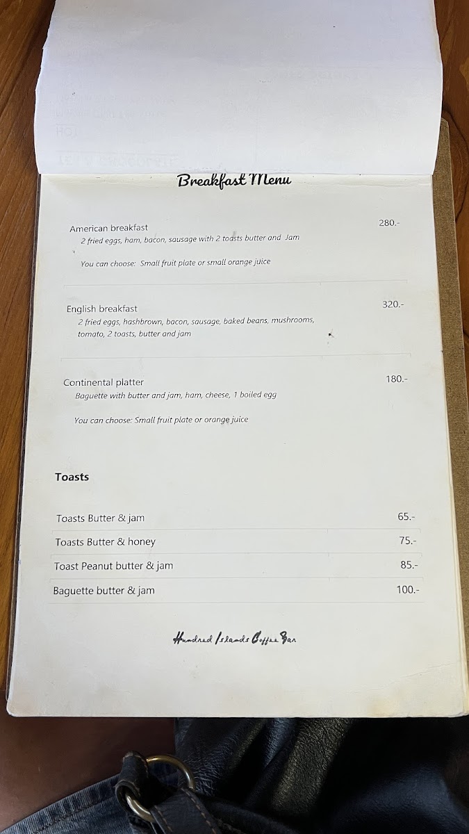 Menu Hundred Islands Coffee Bar-9