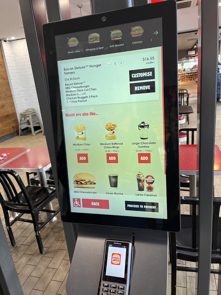 Menu Hungry Jack's Burgers Bunker Hill-5