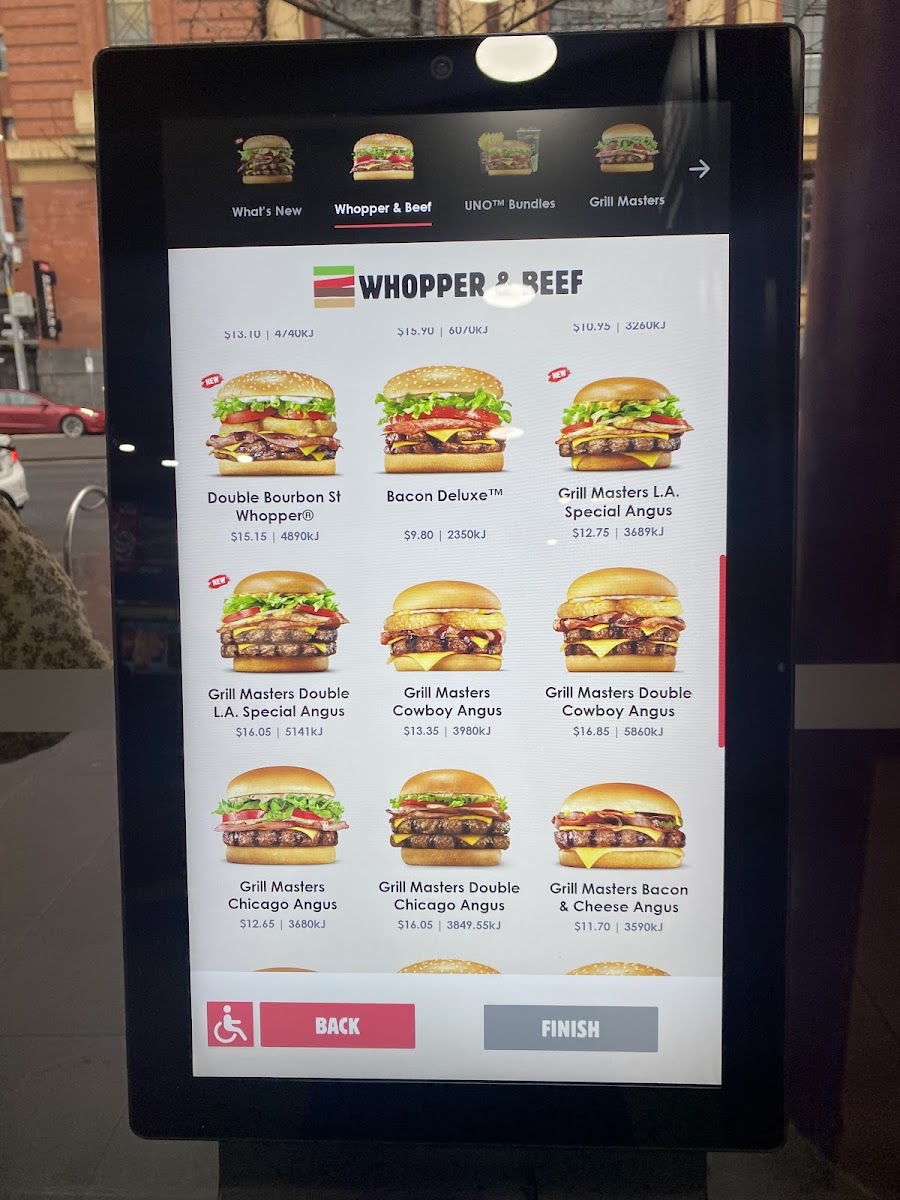 Menu Hungry Jack's Burgers Spencer Street-1