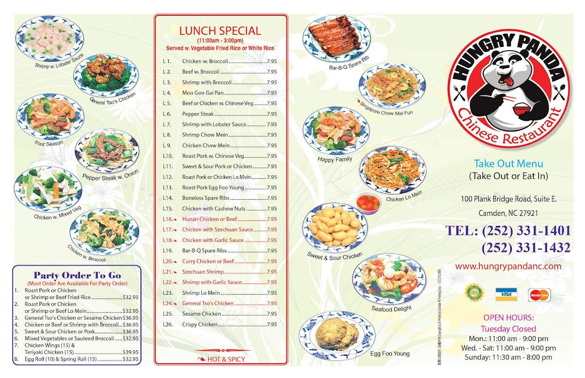 Menu Hungry Panda Chinese Restaurant-2