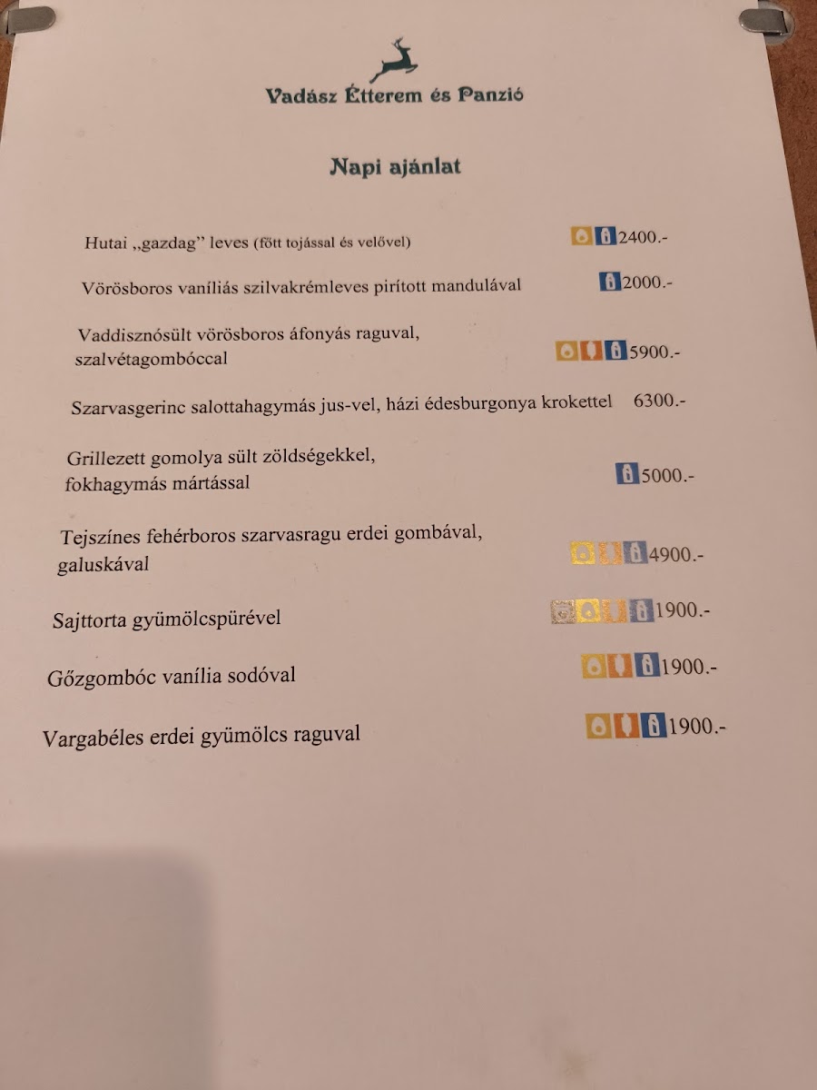 Menu Hunter's Restaurant And Guesthouse-1