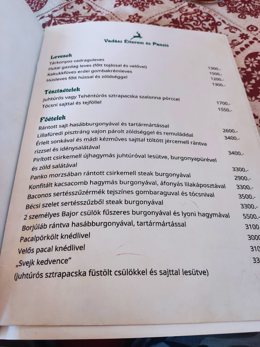 Menu Hunter's Restaurant And Guesthouse-6