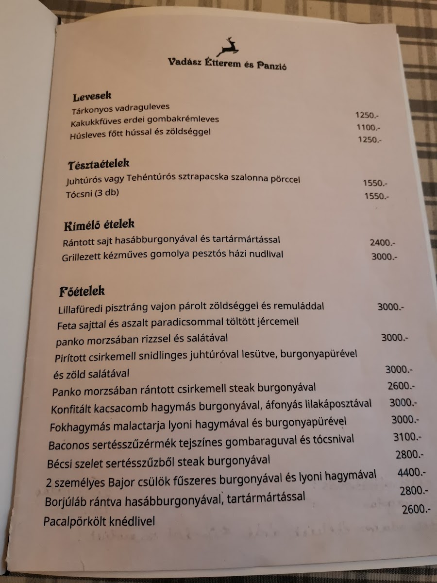 Menu Hunter's Restaurant And Guesthouse-9