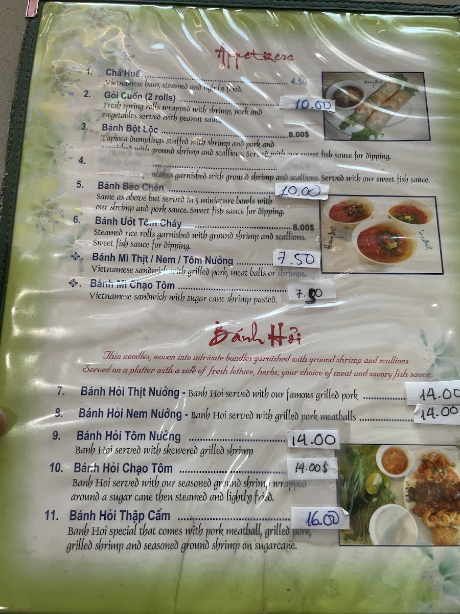 Menu Hương Bình Restaurant-6