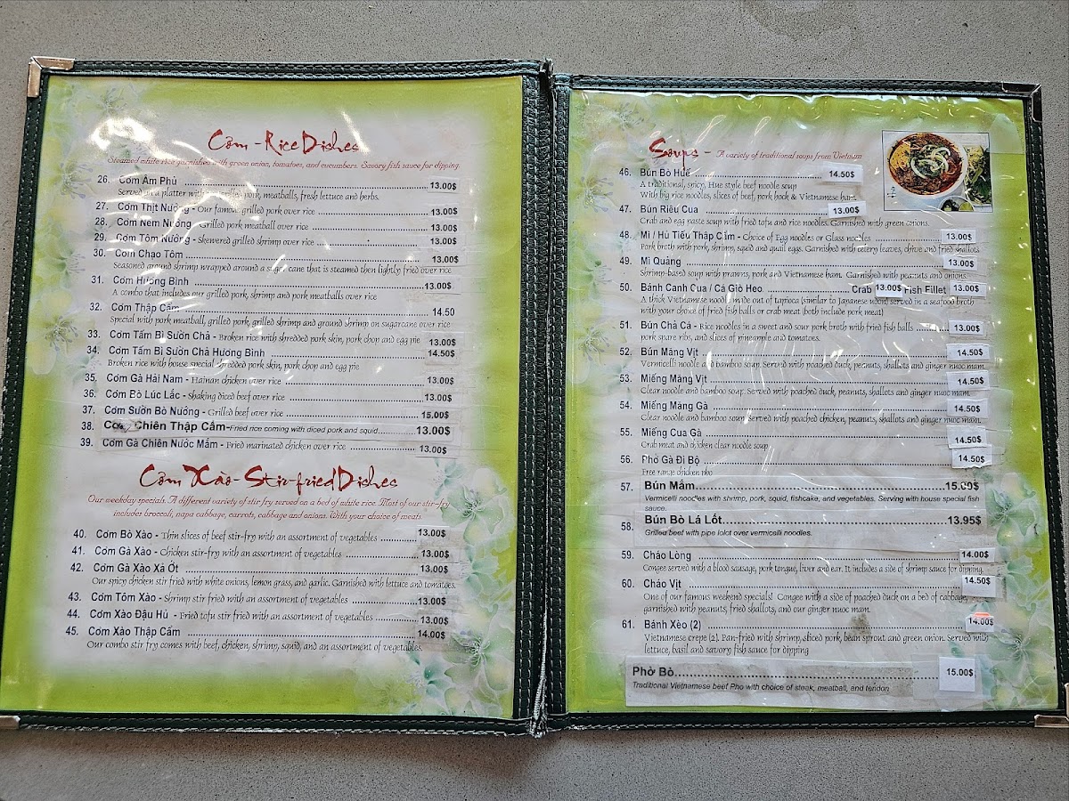 Menu Hương Bình Restaurant-9