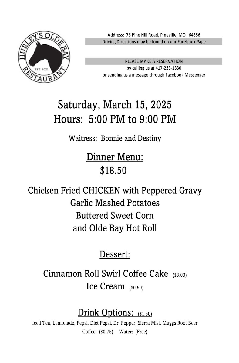 Menu Hurley's Olde Bay Restaurant-3