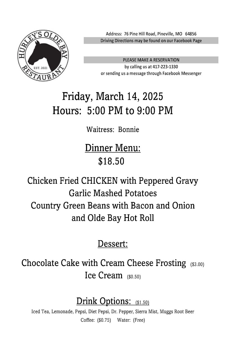 Menu Hurley's Olde Bay Restaurant-4