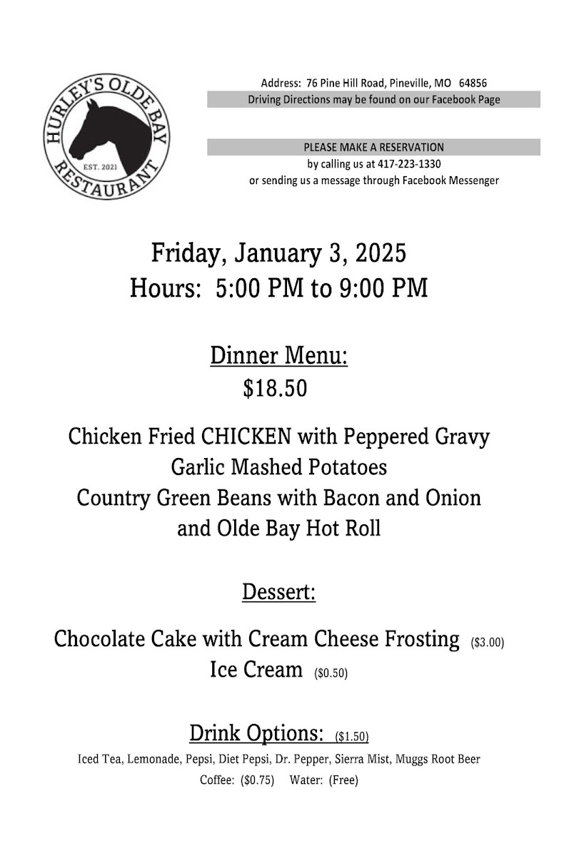 Menu Hurley's Olde Bay Restaurant-6