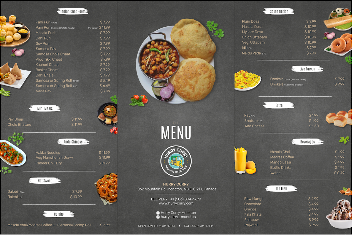 Menu Hurry Curry - Moncton-3