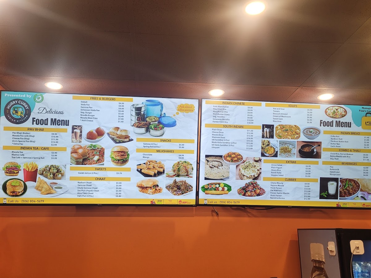 Menu Hurry Curry - Moncton-4