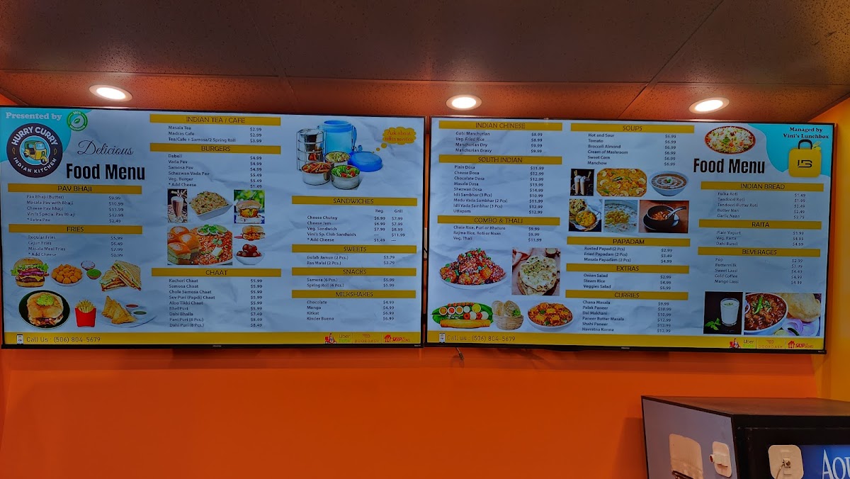 Menu Hurry Curry - Moncton-5