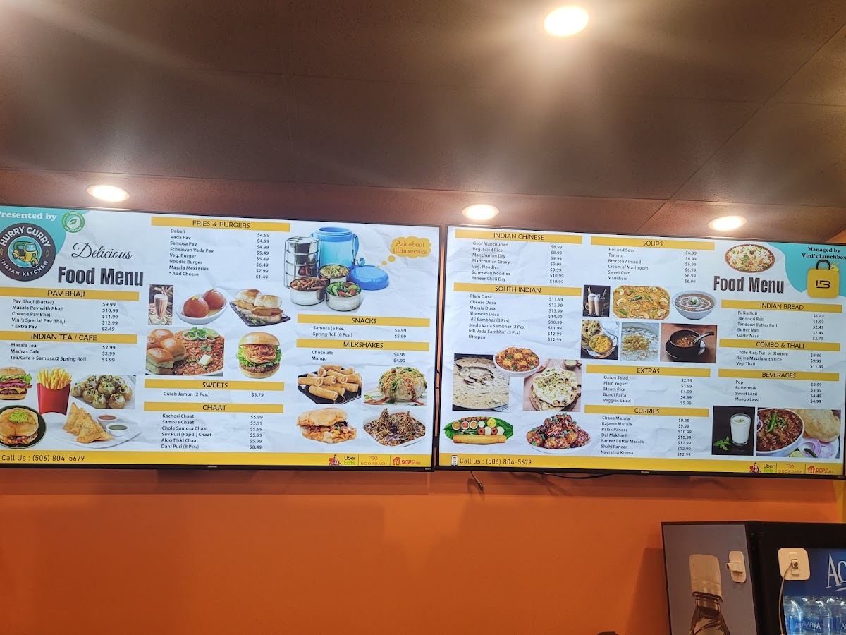 Menu Hurry Curry - Moncton-8