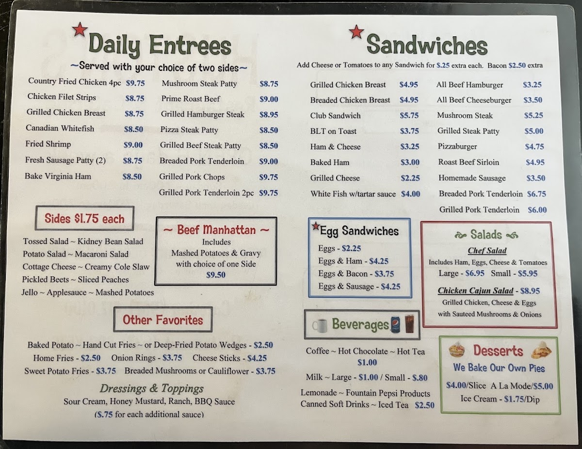 Menu Hustons Restaurant-2