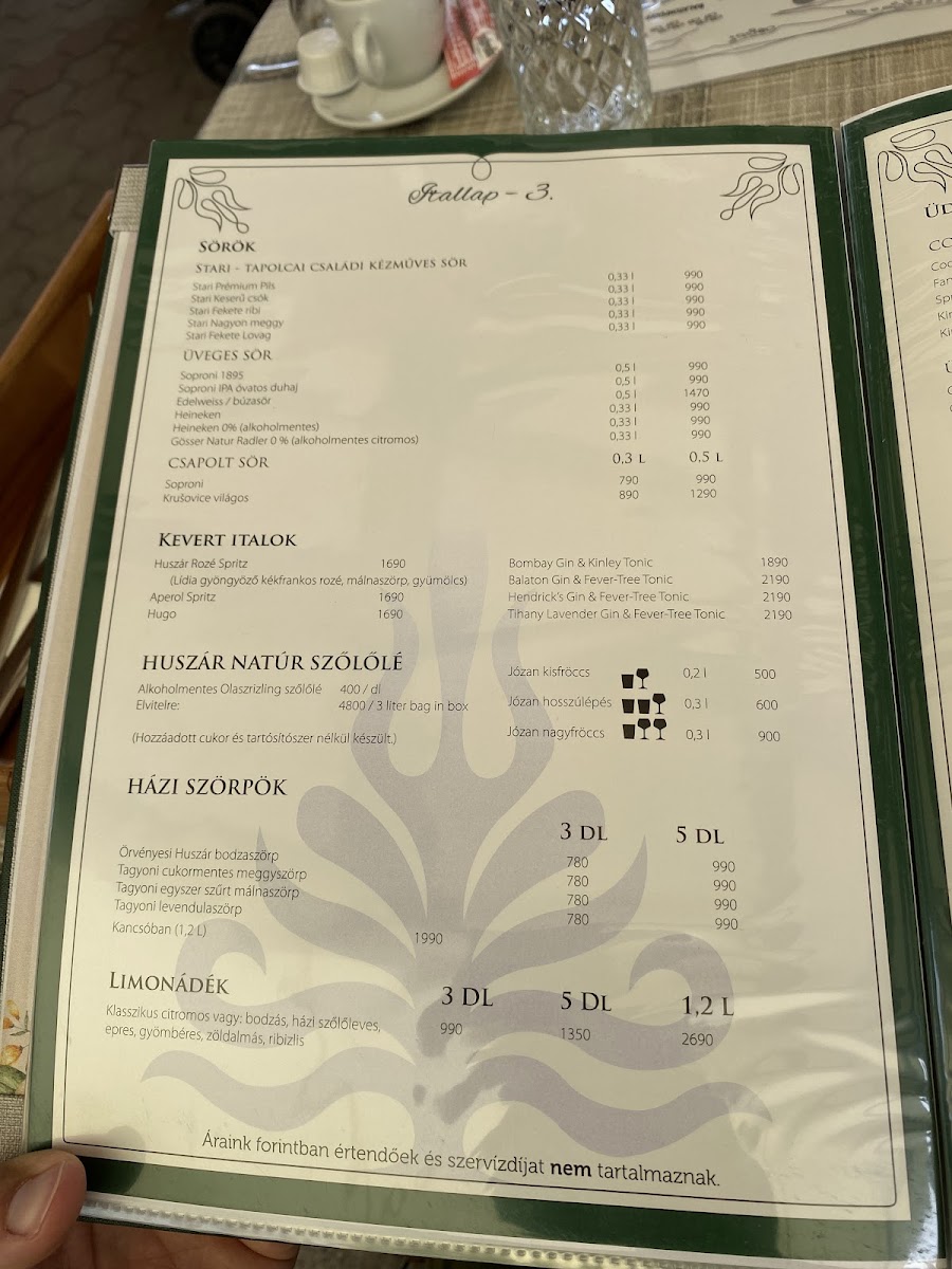 Menu Huszar Vendeglo-7