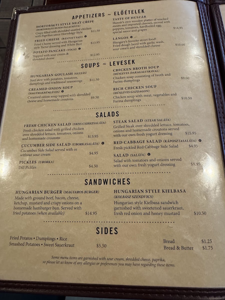 Menu Huszar-9