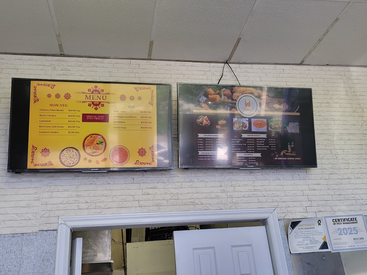 Menu Hyderabad Express-5