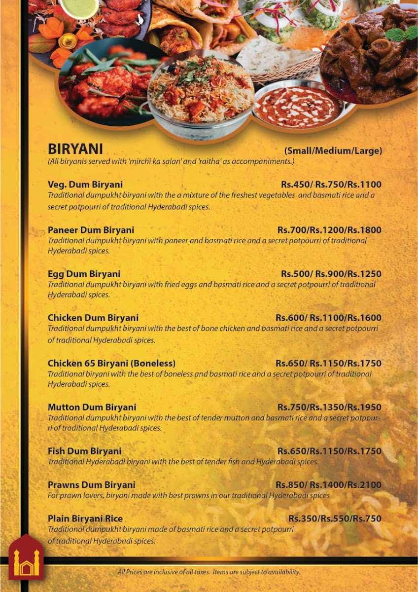 Menu Hyderabad House Bishalnagar-3