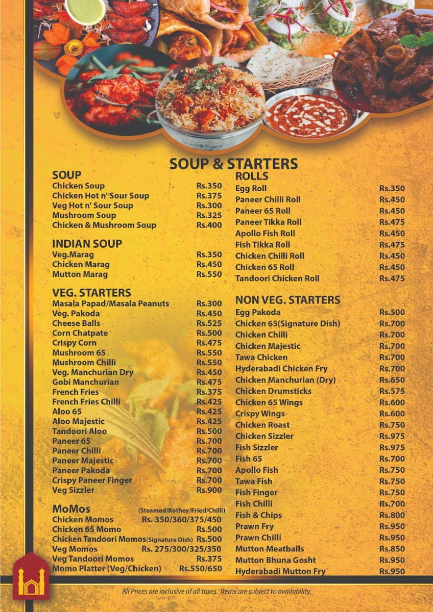 Menu Hyderabad House Bishalnagar-4