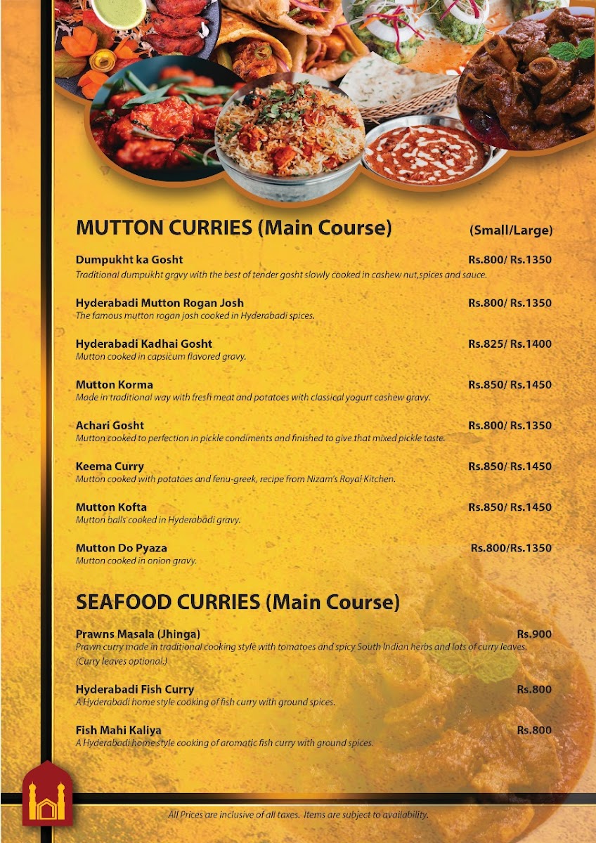Menu Hyderabad House Bishalnagar-6