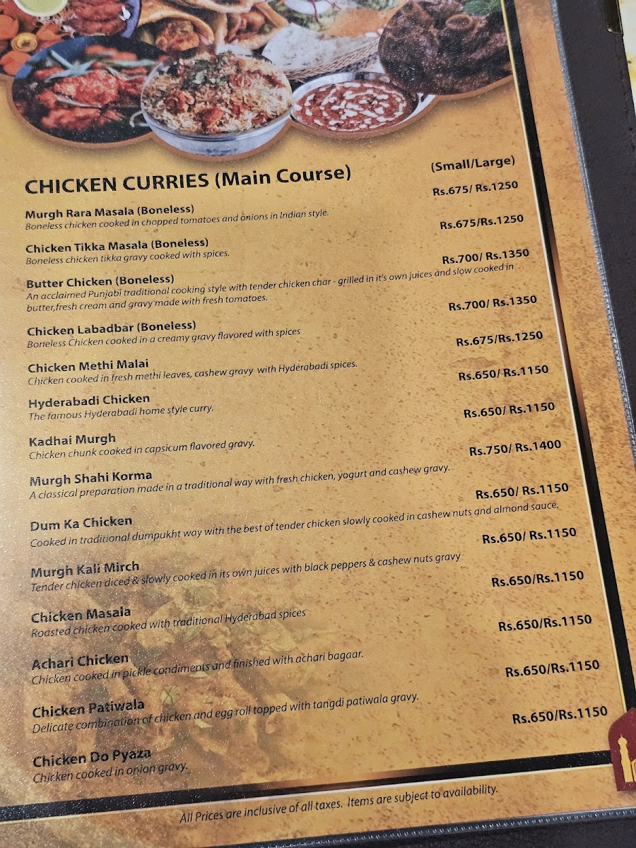 Menu Hyderabad House Bishalnagar-8