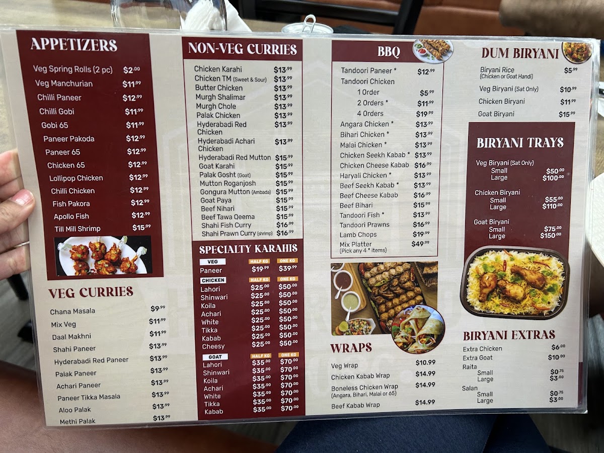 Menu Hyderabad House Calgary Nw-3