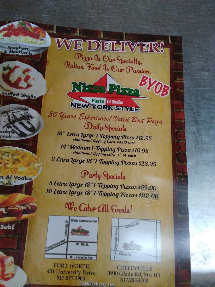 Menu Hysen's Nizza Pizza-1